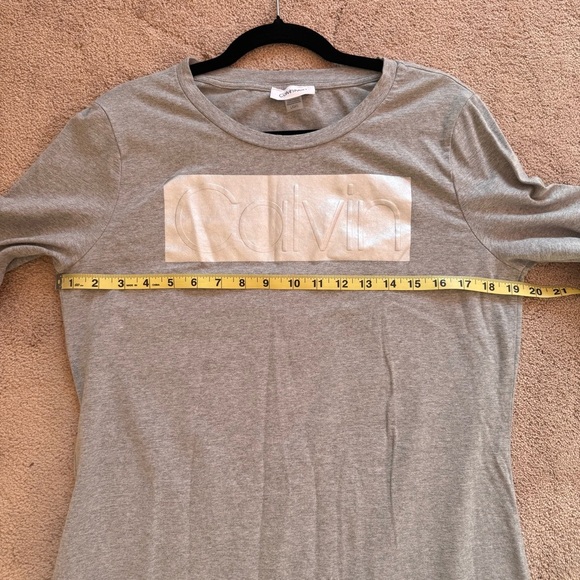 Calvin Klein Heather Gray Shirt Dress Large Casual
Y2K Minimalist Logo Stretch - Picture 8 of 13
